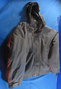 CHAQUETA CINTURA INSULTADA INVIERNO FRÍO AZUL OSCURO LONDON CLUB AÑOS 80 VINTAGE XL - Imagen 1 de 12
