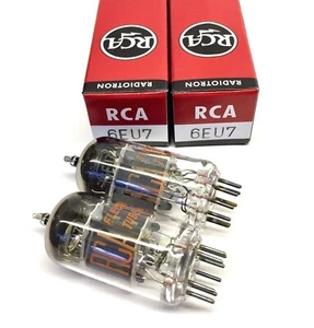 Matched Pair 6EU7 NOS RCA USA Valve Tubes - Picture 1 of 1