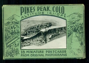 Pikes Peak, Colorado -- set of 18 miniature postcards, ca. 1944 - Picture 1 of 6
