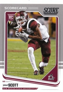 2018 Score Football Scorecard Parallel #394 Jaleel Scott New Mexico State Aggies - Bild 1 von 1
