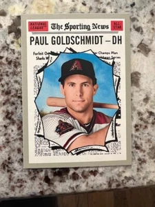 2019 TOPPS HERITAGE THE SPORTING NEWS CARD DIAMONDBACS PAUL GOLDSCHMIDT #369 - Picture 1 of 1