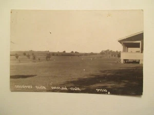 RPPC Harlan Iowa Postkarte Country Club Echtfoto IA - Bild 1 von 2