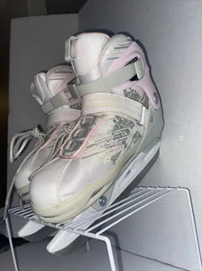 DBX Adjustable Ice Skates Pink/Gray Girls Size 1-5 NWOB - Picture 1 of 8