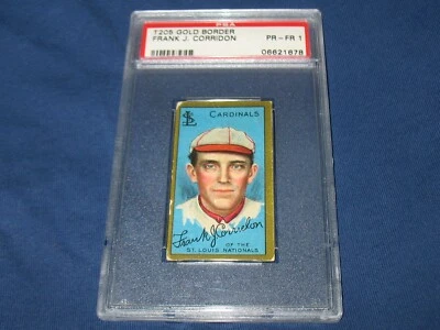 1911 T205 Gold Border Frank Corridon PSA 1 poor ~ST. Louis Cardinals - Image 1 of 3