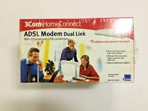 New Sealed 3Com HomeConnect ADSL Modem Dual Link Model 0788 3CP4130 - Picture 1 of 5
