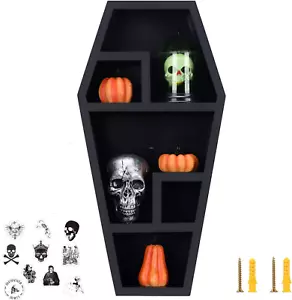 Coffin Shelf - Large - Gothic Home Decor for Display or Storage - 20X10X4 Inches - Picture 1 of 7