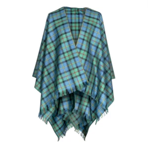 100% Wool Scottish Tartan Made To Order Ladies 8oz Serape - A-C TARTANS - Picture 1 of 86