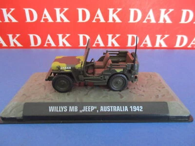 Die cast 1/43 Modellino Auto Jeep Willys MB Australia 1942 by Atlas - Immagine 1 di 4