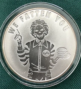 1oz 2016 Pyramid of Power #3 We Fatten You BU Silver Shield Only 1300 Minted - Bild 1 von 12