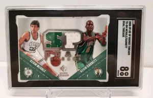 2008-09 SP Rookie Threads McHale Garnett Celtics Dual Game Worn Jersey SGC 8 - Picture 1 of 3