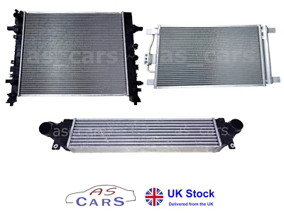 Juego de 3 radiadores - agua, aire acondicionado, intercooler - se adapta a MG ZS 2017-2023 1,0 gasolina automático - Imagen 1 de 4
