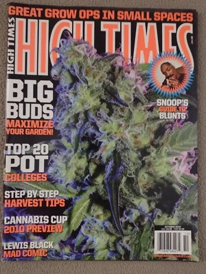 High Times Magazine 417 Snoop's Guide To Blunts Oct 2010 Top 20 POT Colleges - Image 1 of 4