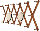Webi Accordian Wall Hanger,Expandable Wooden Coat Rack,Hat Rack For Wall,Accordi