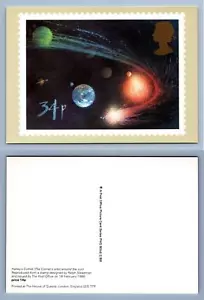 Comets Orbit Around The Sun / Halleys Comet - 1986 PHQ #90d Unused Card - Picture 1 of 1