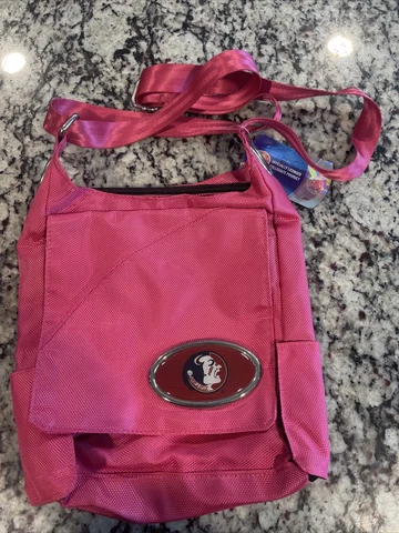 Florida State Purse Handbag Pink Canvas Style Women's NEW Cover