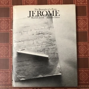 Randall Jarrell JEROME The Biography of a Poem  1971 HC/DJ - Picture 1 of 14