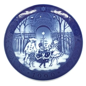 Royal Copenhagen Year Plate 1990 Christmas 7.1" Porcelain Used - Picture 1 of 3