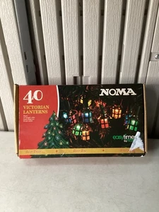 Cadena de luces de linterna victoriana multicolor Noma 40 - retro - clásica - totalmente nueva - Imagen 1 de 24
