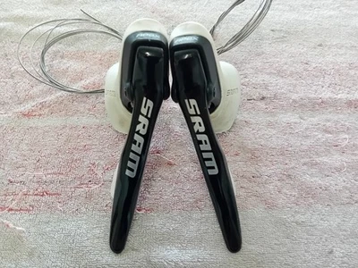 SRAM Apex Double Tap Shifters, 10 x 2, Rim Brake, White, Little use - Image 1 of 4