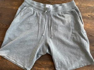 Pantaloncini Uomo Reigning Champ Cotone Leggero Terry 7" Grigio Erica Taglia Large - Foto 1 di 4