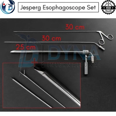 Jesperg Esofagoscopio Varilla Cervical Esofágico Extracción Cuerpo Extraño Juego de 3 Piezas Foto 1 de 4