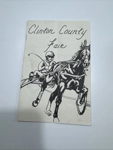 1980 1985 x2 Clinton County Fair New York Race Program Carreras de Caballos - Imagen 1 de 3