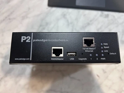 Pakedge P2E 2-Outlet Intelligent Power Distribution Unit. Used, black. - Image 1 of 3