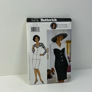 Skirt Jacket Semi Fitted Contrast Yoke Size 14-18 UNCUT Pattern 5476 Vtg 90s  - Picture 1 of 2
