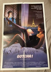 Gotcha Original video release poster - 41 x 27 - Folded Vintage 80's - Picture 1 of 1