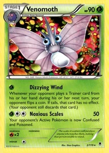 Venomoth Rare XY - Phantom Forces 2/119 Pokémon TCG - Picture 1 of 2