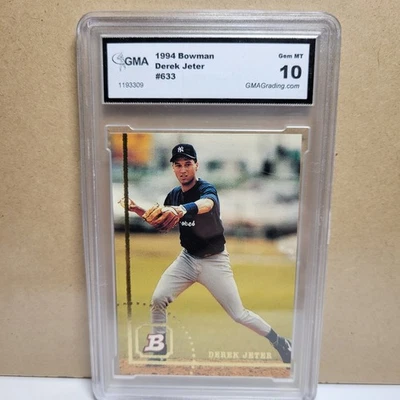 Bowman Derek Jeter #633 1994 PSA 10 gemas como nuevo Hof Yankees Foto 1 de 3