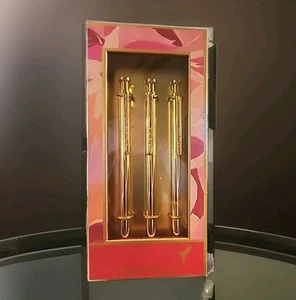 Set 3 Bolígrafos Marca Papiro Negro Set de Regalo Barril Dorado Nuevo en Caja - Imagen 1 de 9
