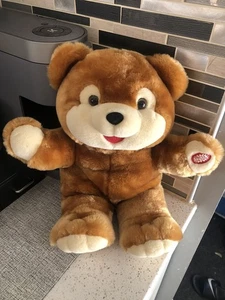 2001 Hello Teddy von Dan Dee 15 Zoll interaktiver sprechender Plüschtierbär - Teile - Bild 1 von 5