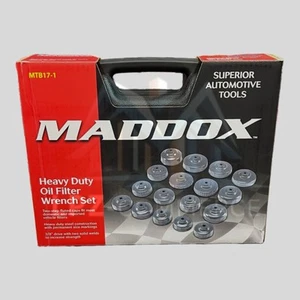 Heavy Duty Oil Filter Wrench Set 3/8” Drive Universal Fit - Foto 1 di 4