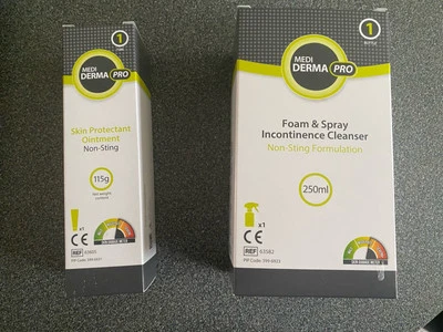 MEDI DERMA PRO FOAM & SPRAY INCONTINENCE CLEANSER & SKIN PROTECTANT OINTMENT - Image 1 of 4