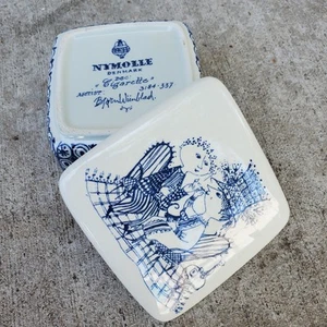 Portasigarette ceramica vintage BJORN WIINBLAD Danimarca Nymolle metà secolo danese - Foto 1 di 9