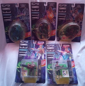 Aliens MOC Action Figure Lot 1992 Kenner Lt. Ripley Bishop Bull Scorpion Gorilla - Picture 1 of 12