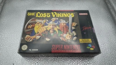 The Lost Vikings Super Nintendo SNES W/Manual 16 Bit Retro PAL NOE 1993 #0113 - Image 1 of 4