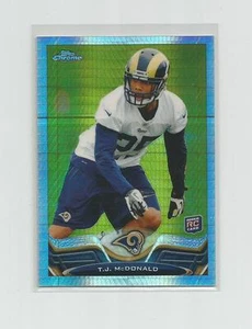 2013 Topps Chrome T.J. MCDONALD Prisma Rifrattore 062/260 - Foto 1 di 1
