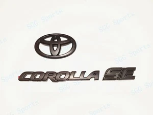 Emblema de superposición negro mate ajuste 2019-2022 Toyota Corolla SE solo hatchback - Imagen 1 de 7