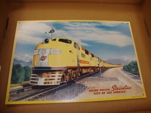 3-RAILROAD UNION PACIFIC + B & O + SEABOARD AIR LINE METALLSCHILDER rechteckig & 10"DIA - Bild 1 von 10