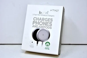 Tylt Bezel Fast Charge 15W Wireless Charging Pads Dual Pack - NEW !!! - Picture 1 of 3