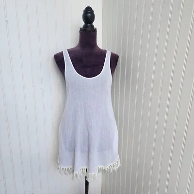 VICTORIA'S SECRET TUNIC DRESS 🌹SWIM COVER UP TEE TOP RACERBACK Lightweight XS - Image 1 of 4