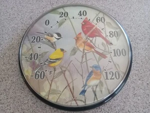 12.5" ACURITE OUTDOOR THERMOMETER, CYNTHIE FISHER WILDLIFE ART - Picture 1 of 4