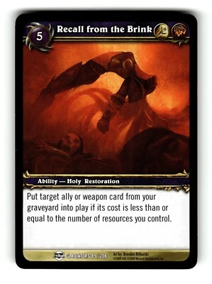 World of Warcraft TCG Blood of Gladiators Trading Card Recall from the Bri #89 C - Image 1 of 4