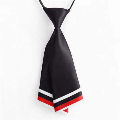 Ladies Girls Satin Necktie Tie Japanese Uniform Decor Working Students Preppy - Image 1 of 4