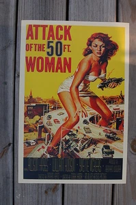 Attack of the 50 foot Woman Lobby Card Movie Poster fifty ft - Picture 1 of 1