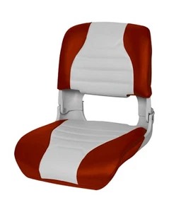 MARINE PREMIUM HIGH BACK ALL WEATHER BOAT SEAT GREY/RED (75145GR) yacht fishing - Picture 1 of 3