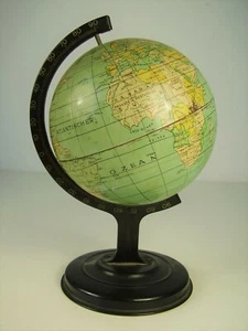 Antiker kleiner Metall - Blech Globus vor 1945 - Bild 1 von 8
