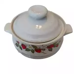 Piatto da forno vintage Shefield fragole n' crema gres porcellanato con molla a coperchio - Foto 1 di 8
